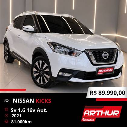NISSAN KICKS 1.6 16V FLEXSTART SV 4P XTRONIC NISSAN KICKS 1.6 16V FLEXSTART SV 4P XTRONIC